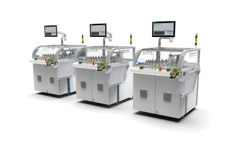 ECM Build to Print machines, lined up in a row
